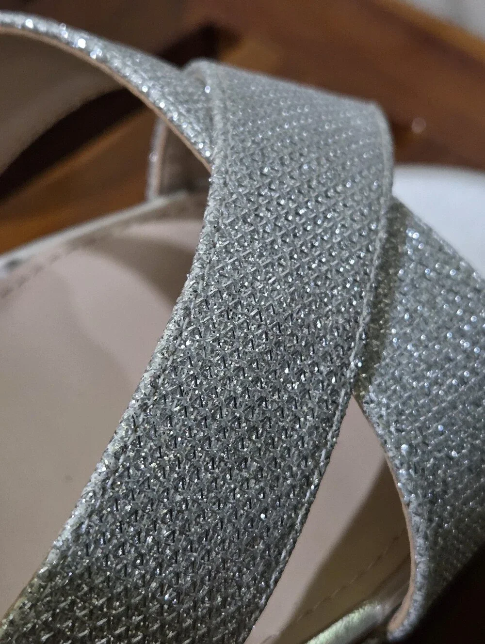 I.Miller Samien Silver Glitter Platform 5